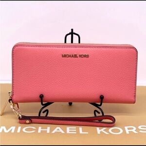 Michael Kors Large Continental Wallet Tea Rose